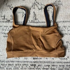Left On Friday Double Scoop Top Bikini Tan Lines Brown Small